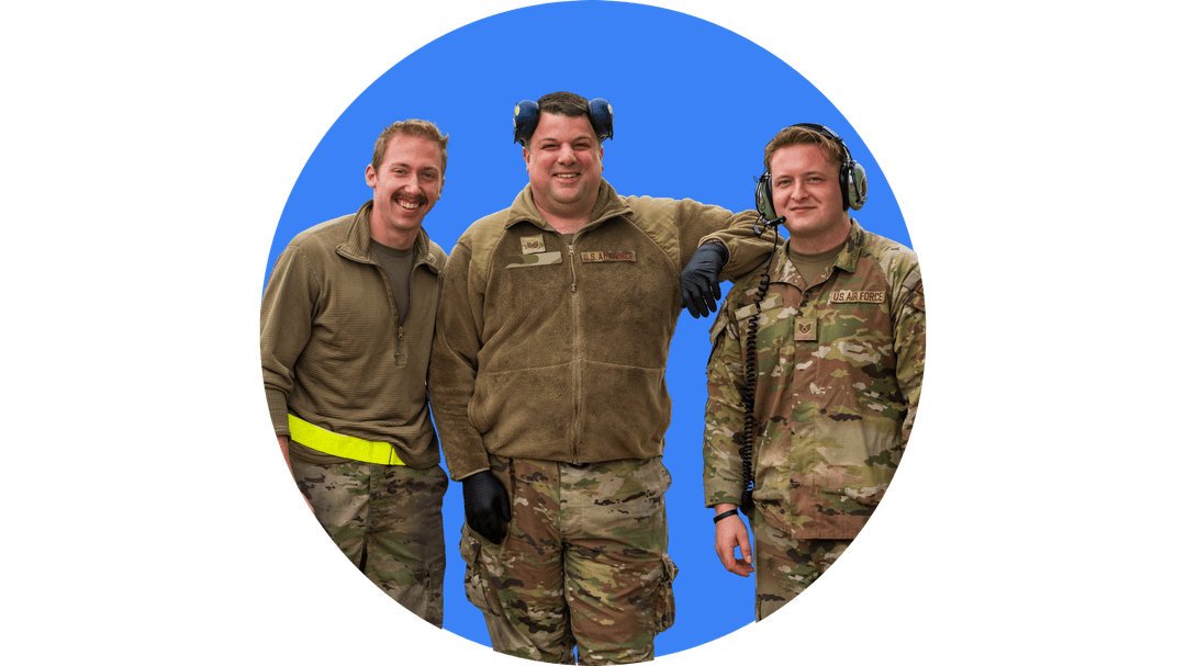 Military service member transitioning to civilian career